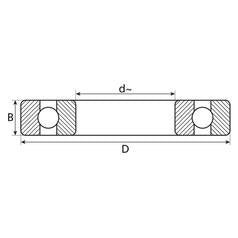 NTN SNR Deep Groove Ball Bearing 35x72x23mm Open Type | S.138188