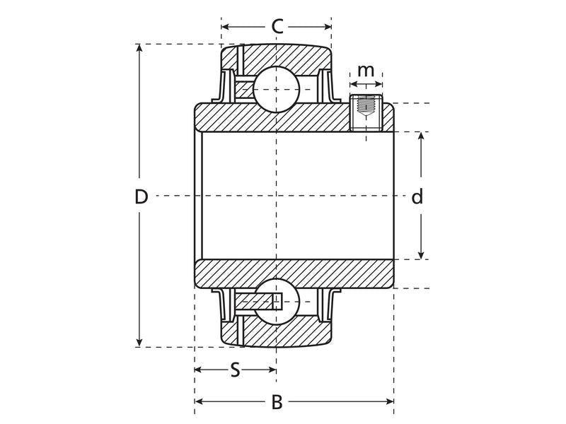 NTN SNR Bearing Insert (UC307) | S.138319 - Product Image 2