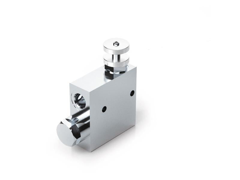 MARCHESINI 3-Way Adjustable Flow Control Valve 1/2'' BSP (80 L/min Flow Rate) Excess Flow To Tank - Sparex Part No. S.139566