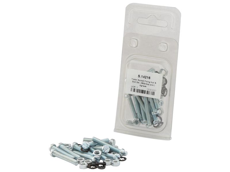 Sparex Agripak 36pcs Trailer Socket Fixing Kit Durable Zinc Plated | S.14216