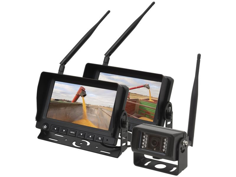 Sparex Wireless Digital Vehicle Camera System x 2 7'' Monitors, x 1 Camera, Cable, Remote Control & Antenna | S.143671 - Product Image 1
