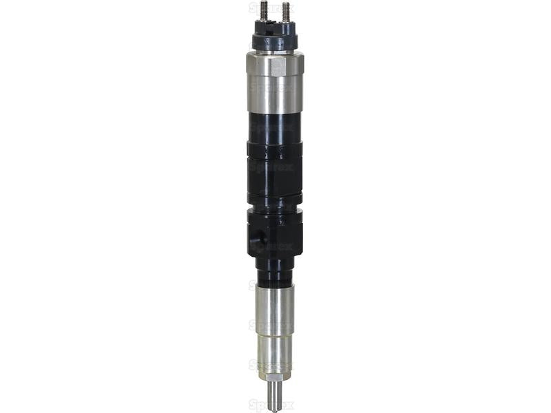 A close-up view of the Sparex Injector Assembly (Part No. S.145028), highlighting its cylindrical metallic body with various sections and a nozzle tip at the bottom.