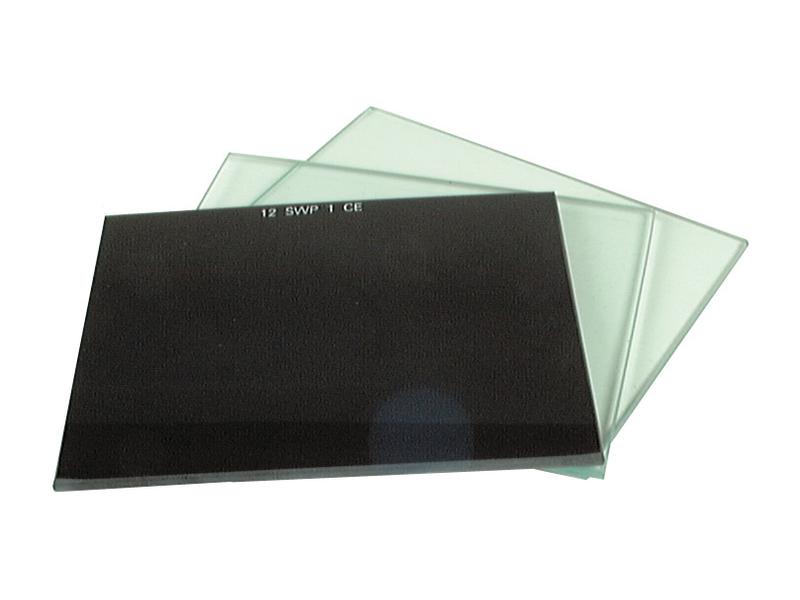 Durable clear welding lens providing maximum visibility and protection in workshop environments.
