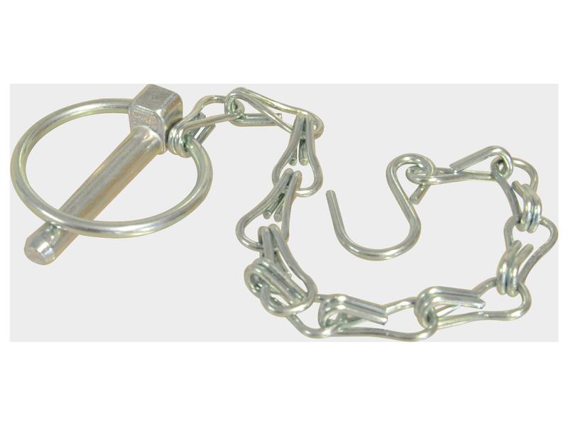 Sparex Round Linch Pin Chain & Hook Assembly 8mm Secure Lock | S.147