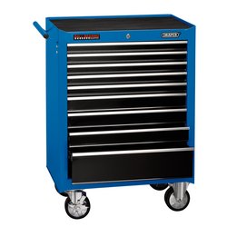 Draper Roller Tool Cabinet, 9 Drawer, 26", Blue - RC9D - Farming Parts