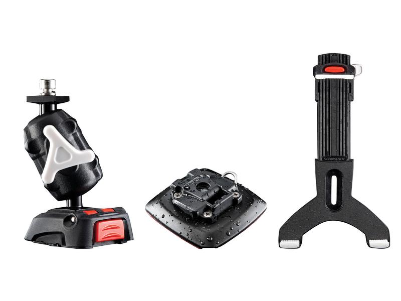 ROKK Mini Adjustable Tablet Clamp & Adhesive Mount for Mobile Devices | S.151438Versatile tablet clamp and adhesive mount for secure, hands-free device use in vehicles.