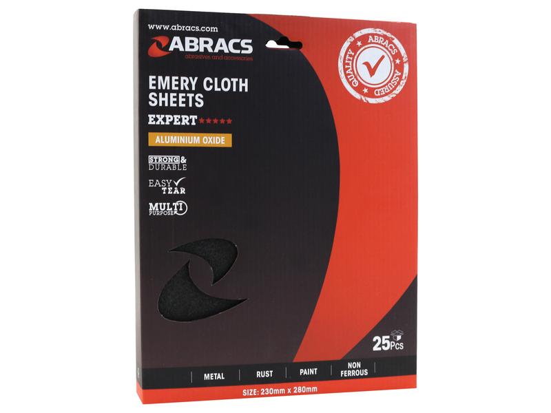 Emery Cloth Sheets P280, Very Fine - Sparex Part S.151946