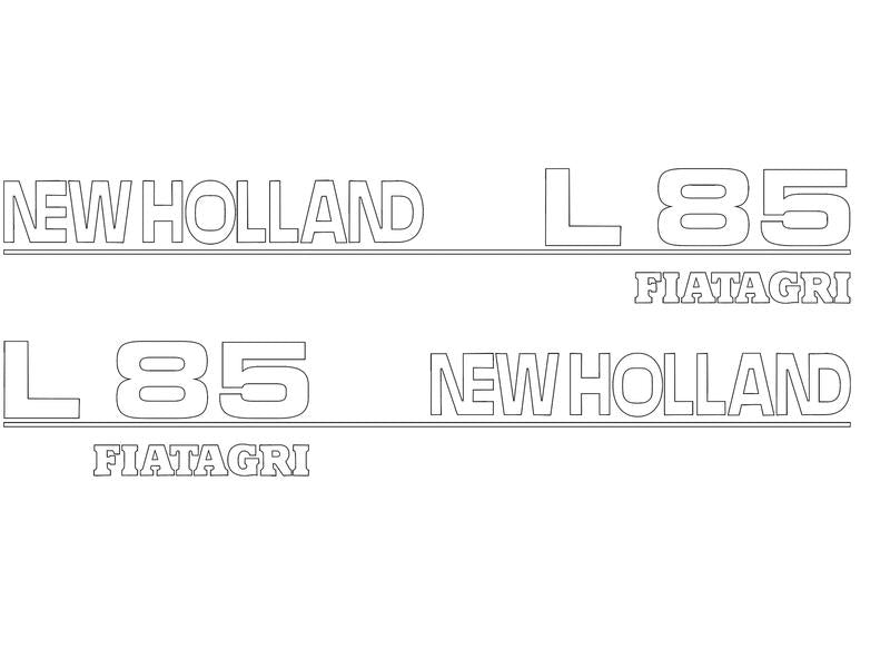 Decal Set - Fiatagri L85 - Sparex Part S.152860