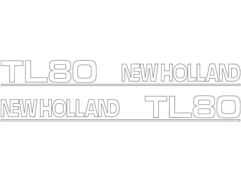 Decal Set - Ford / New Holland TL80 - Sparex Part S.152881