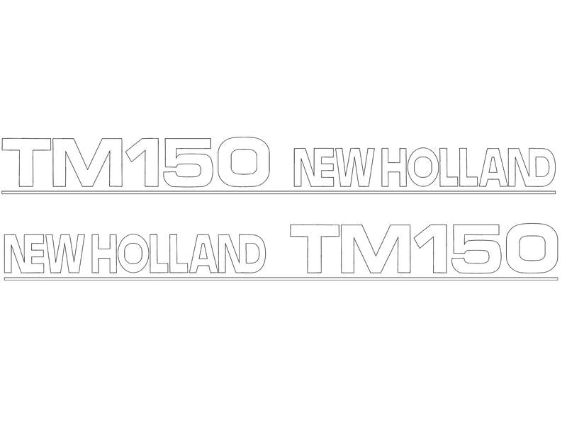 Decal Set - Ford / New Holland TM150 - Sparex Part S.152896