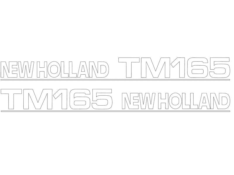 Decal Set - Ford / New Holland TM165 - Sparex Part No. S.152898