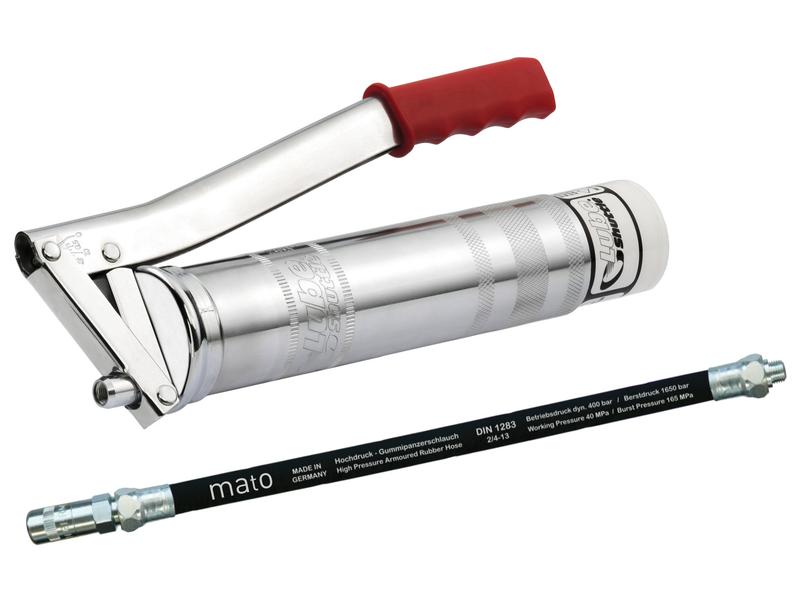 Grease Gun Standard Duty with 300mm Extra Safe Rubber Hose | S.159965