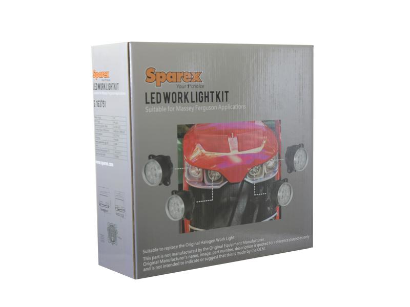 Sparex LED Work Light Kit, Lumens Raw 3600, 10-30V | S.163751 - Product Image 7
