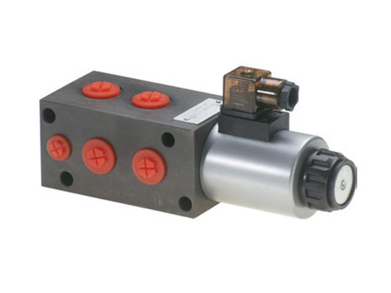 Trale Hydraulic Electric Diverter Valve 6 Ports 1/2'' BSP 12V (DC) (80 L/min Flow Rate) - Sparex Part No. S.164003