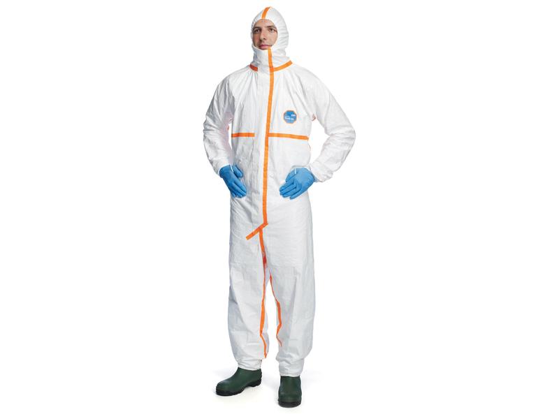 Dupont Tyvek 800J Hooded Coverall, White - 3XL - Sparex Part S.164223