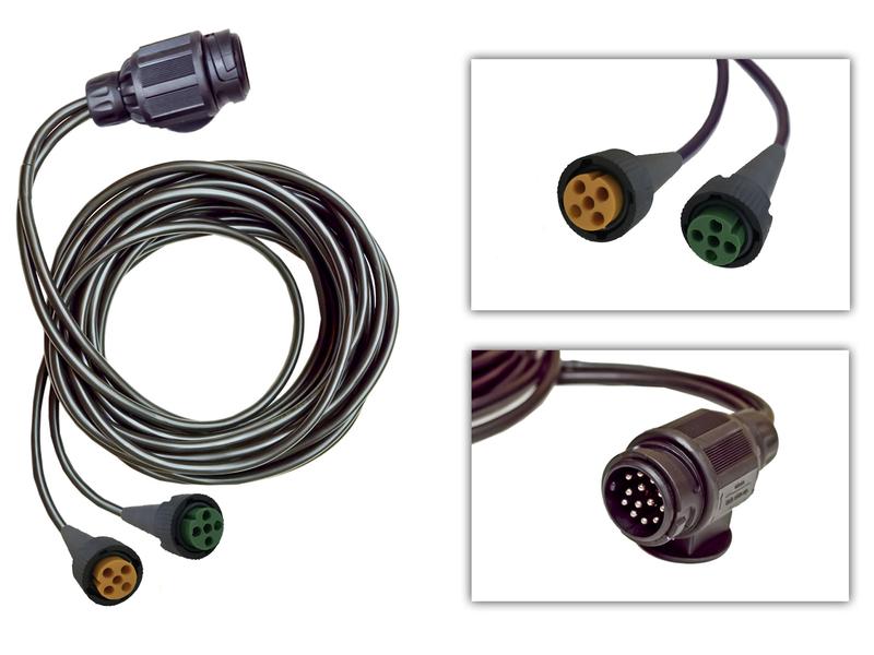 Cable Kit 5M, 13 Pin Male - 5 Pin Female - Sparex Part S.164646