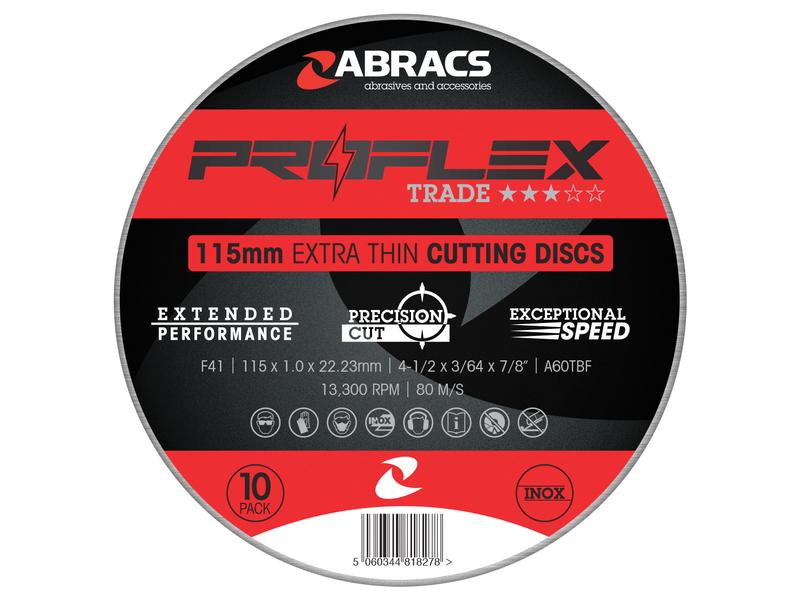 Proflex Metal INOX Slitting Disc Ø115x1mm High-Speed A60TBF | S.164772