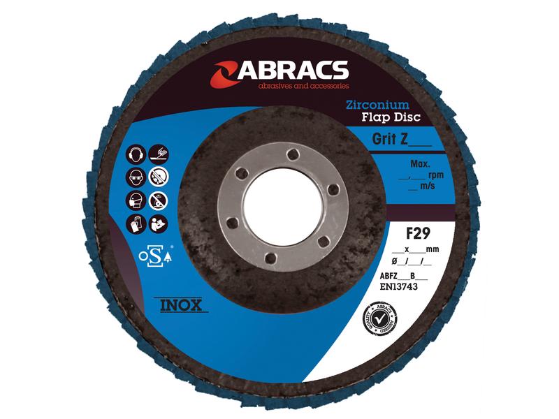 Flap Disc Ø100 x 10 x 16mm, 120g Zirconium for Metal Grinding | S.164775