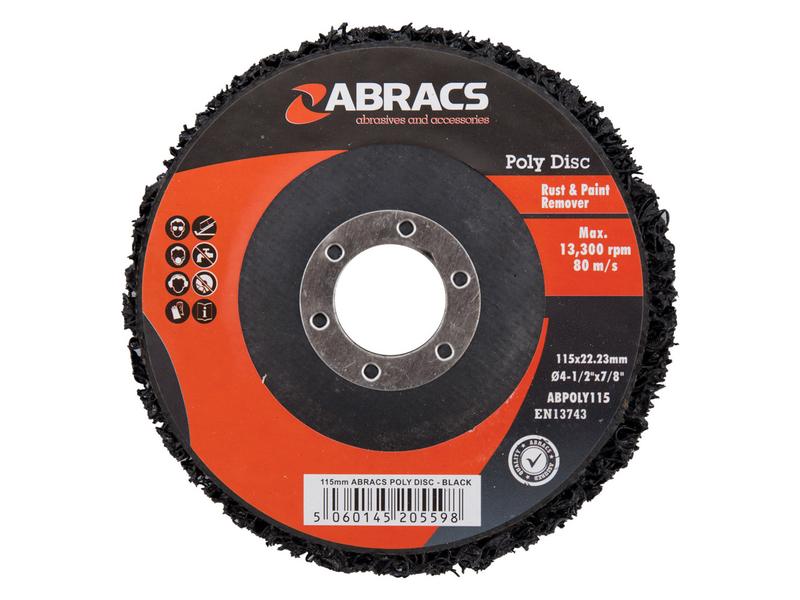 Abracs Poly Disc Ø115x22mm Ultimate Rust & Paint Removal Tool | S.164789