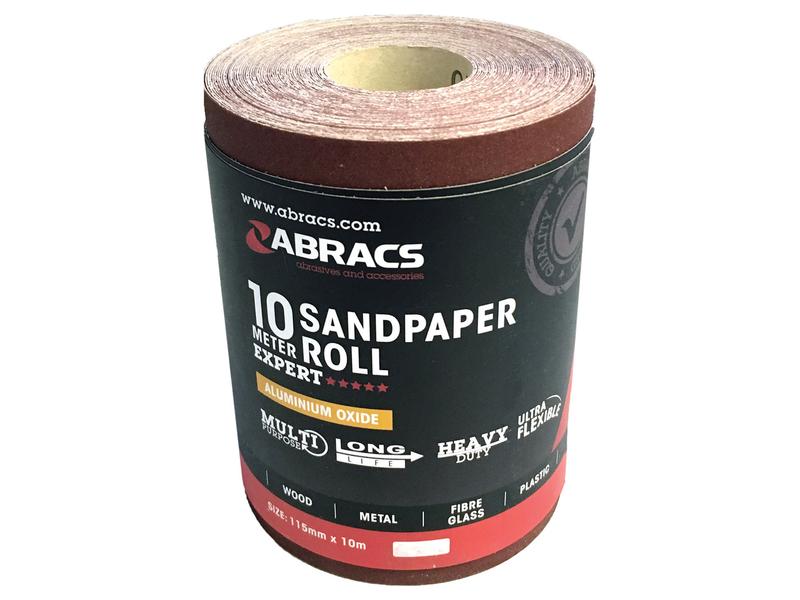 Sparex Sand Paper P80 Roll Durable Aluminium Oxide 10m | S.164793