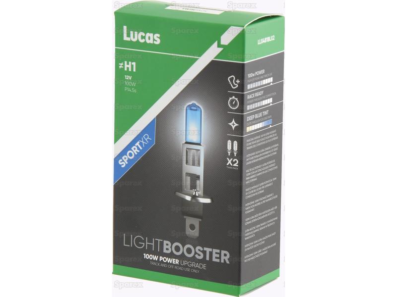Lucas Lightbooster SportXR Head Light (Halogen), Twin Pack, H1, 12V, 100W, P14.5s | S.164859 - Product Image 3