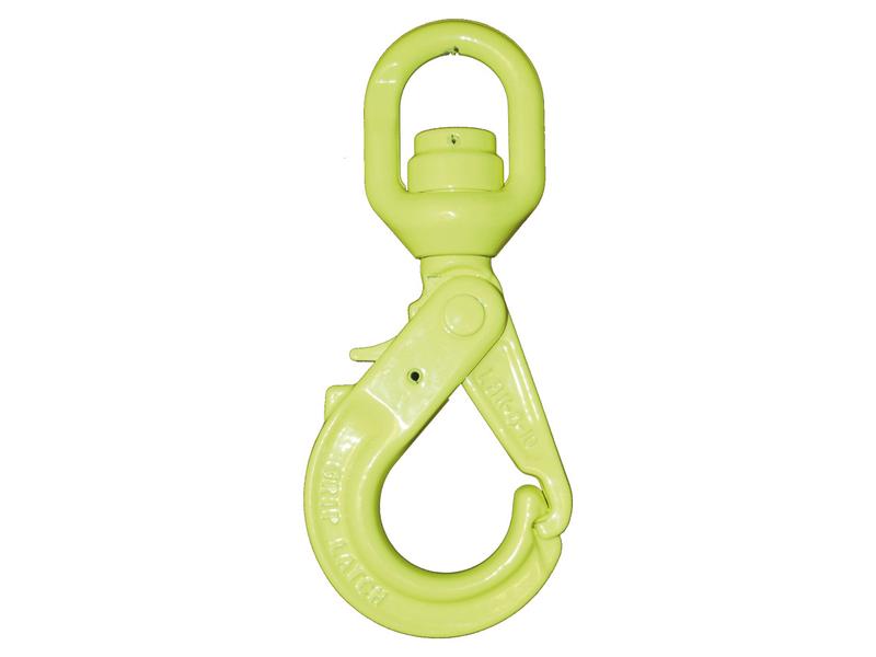 Crosby Swivel Safety Hook with Griplatch - LKBK-7/8-10, Chain Ø: 8mm | S.165060 - Product Image 2