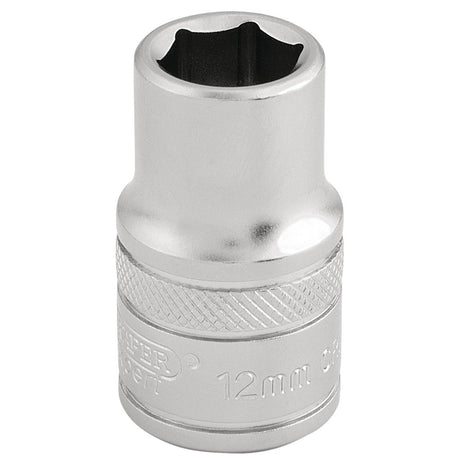 Draper 6 Point Metric Socket, 1/2" Sq. Dr., 12mm - H-MM/MS - Farming Parts