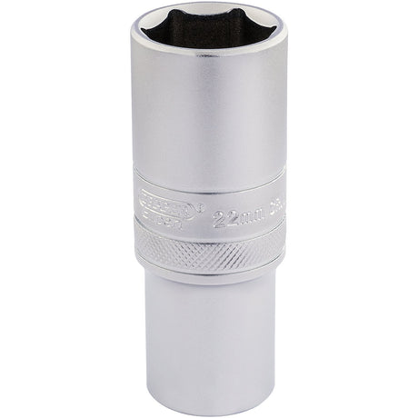 Draper 6 Point Metric Deep Socket, 1/2" Sq. Dr., 22mm - HT-MM/MS - Farming Parts