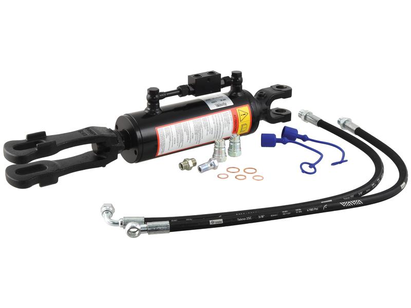 Hydraulic Levelling Box (Supplied with: -) - Fork Hole Ø 25mm - Fork Hole Ø 29x60mm - Min. Length: 620mm, Cylinder Bore: 90mm. | Sparex Part No. S.166912