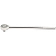 The Draper Roundhead Reversible Ratchet, 3/4" Sq. Dr. - T10A/B is a chrome vanadium steel wrench featuring a knurled handle grip and designed for socket attachment.