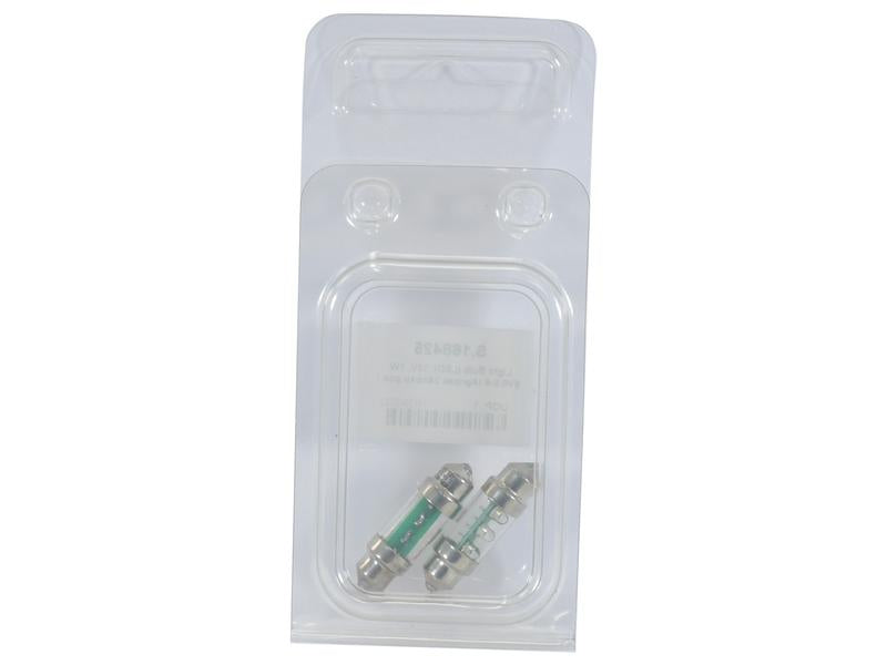 Light Bulb (LED) C5W, 12V, 1W, SV8.5-8 (Agripak 2 Pcs.) - Sparex Part S.168425