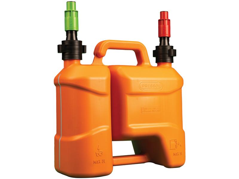 Combination Can, 5L Fuel, 3L Chain Oil, with Automatic Fill - Sparex Part S.170627