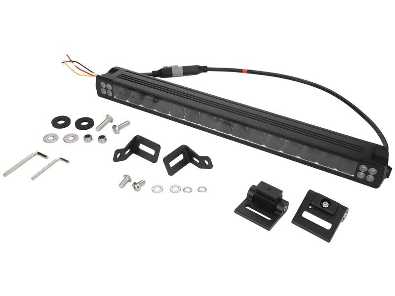 LED Work Light Bar with Warning Light, 484mm, 11000 Lumens Raw, 9-36V - Sparex Part No. S.170646