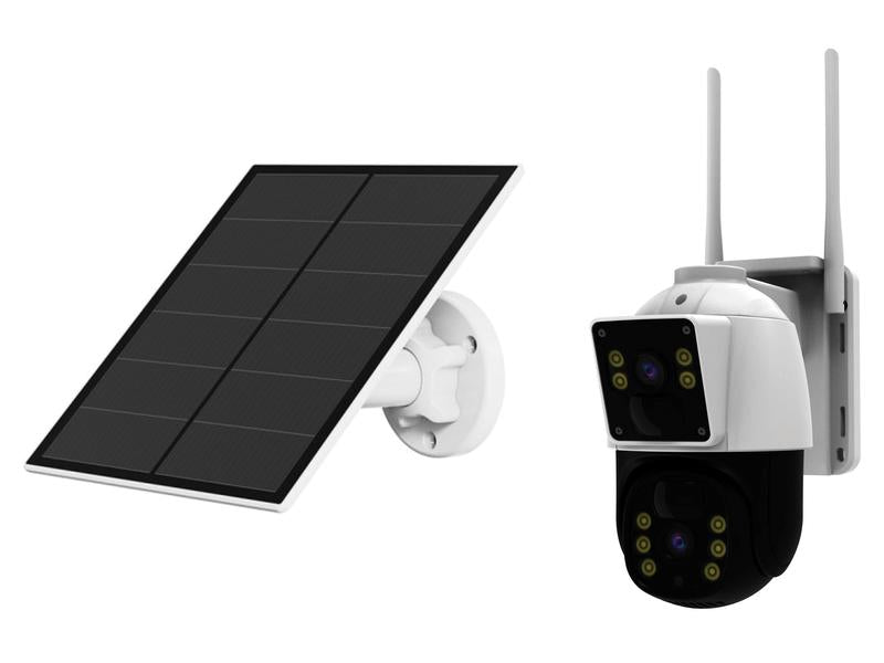 Sparex 4G Security Camera Dual-Lens Solar-Powered Surveillance System | S.171373