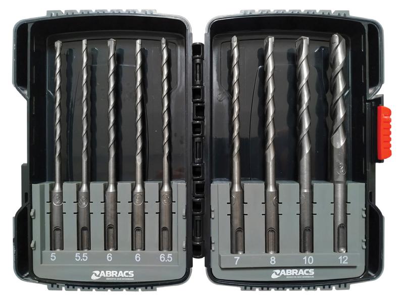 SDS & Masonry Drill Bit Set Pk of 9 (Reinforced Case) - Sparex Part No. S.171378