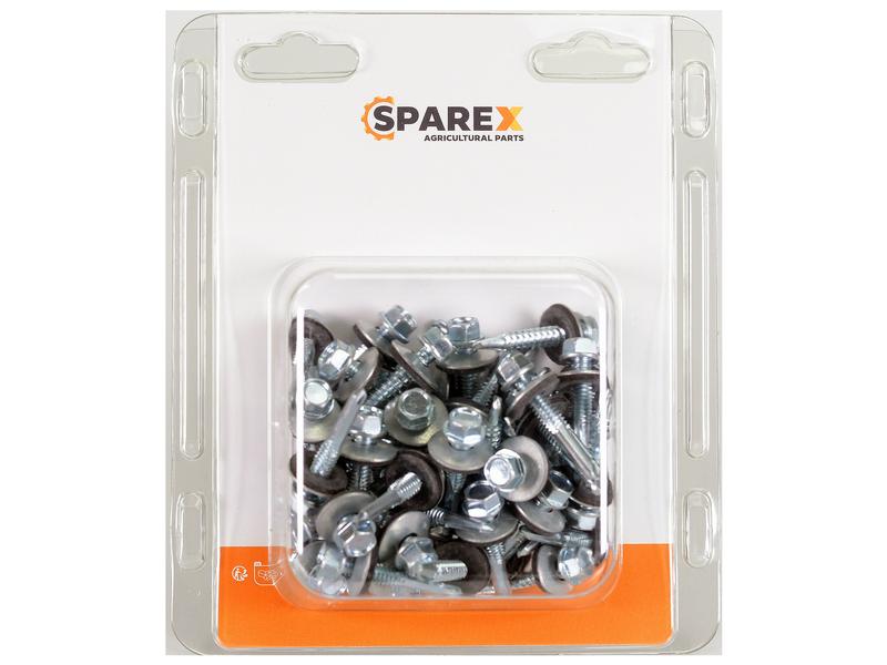 Sparex Agripak 50 pcs. HexH TEK Screws, 5.5x32mm | S.172185 - Product Image 1