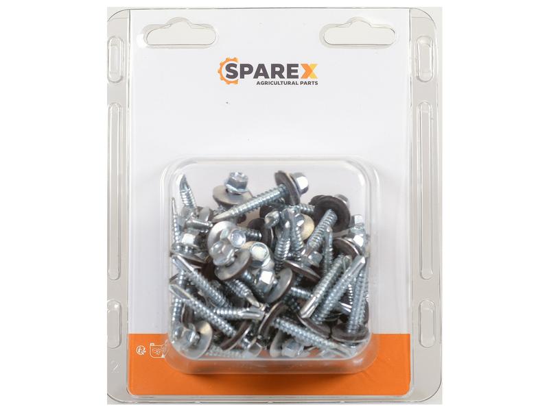 Sparex Agripak 50 pcs. HexH TEK Screws, 5.5x38mm | S.172187 - Product Image 1
