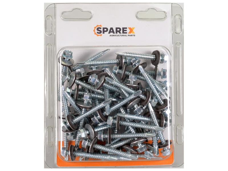 Sparex Agripak 50 pcs. HexH TEK Screws, 5.5x50mm | S.172189 - Product Image 1
