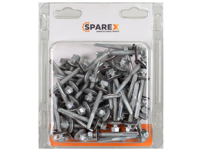 Sparex Agripak 50 pcs. HexH TEK Screws, 5.5x51mm | S.172190 - Product Image 1