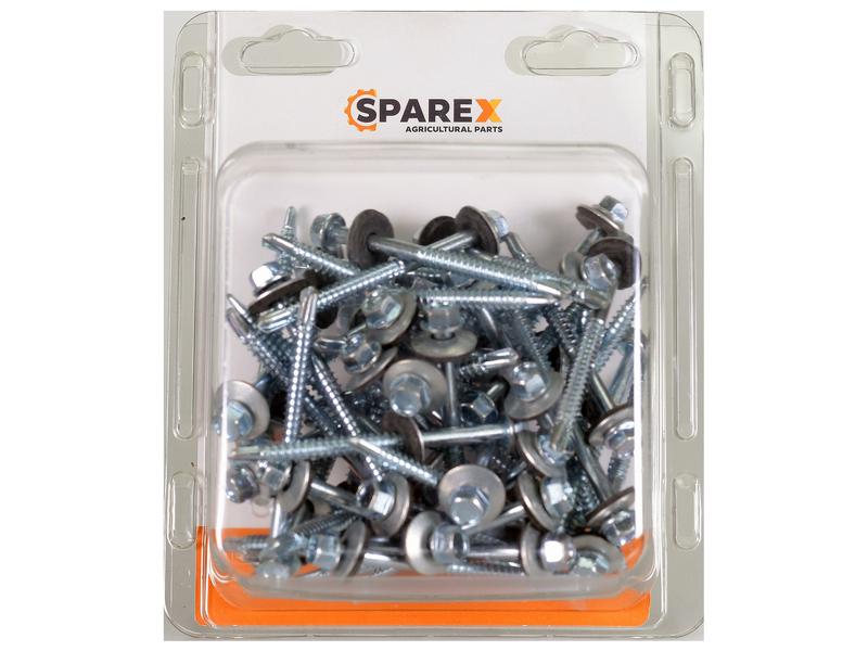 Sparex Agripak 50 pcs. HexH TEK Screws, 5.5x70mm | S.172192 - Product Image 1