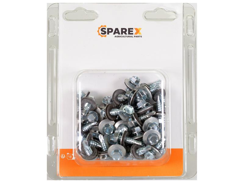 Sparex Agripak 50 pcs. HexH TEK Screws, 6.3x22mm | S.172195 - Product Image 1