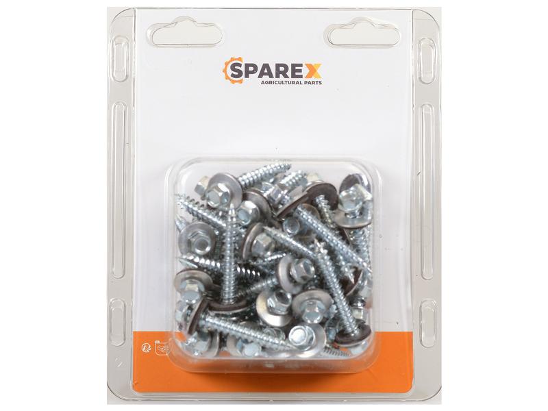 Sparex Agripak 50 pcs. HexH TEK Screws, 6.3x45mm | S.172198 - Product Image 1