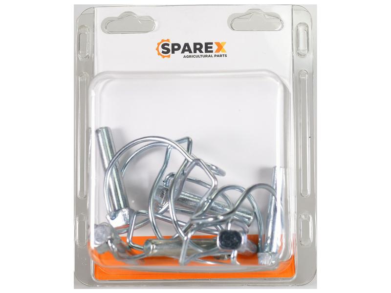 Sparex Agripak 6 pcs. Pipe Linch Pin 10mm x 55mm | S.172255 - Product Image 1