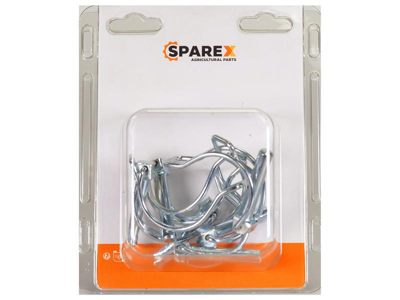 Sparex Agripak 6 pcs. Pipe Linch Pin 8mm x 38mm | S.172260 - Product Image 1