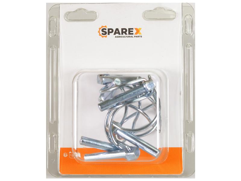 Sparex Agripak 6 pcs. Pipe Linch Pin 8mm x 45mm | S.172261 - Product Image 1