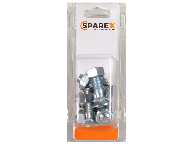 Sparex Agripak 6 pcs. Countersunk Bolt & Nut M12 x 40mm | S.172483 - Product Image 1