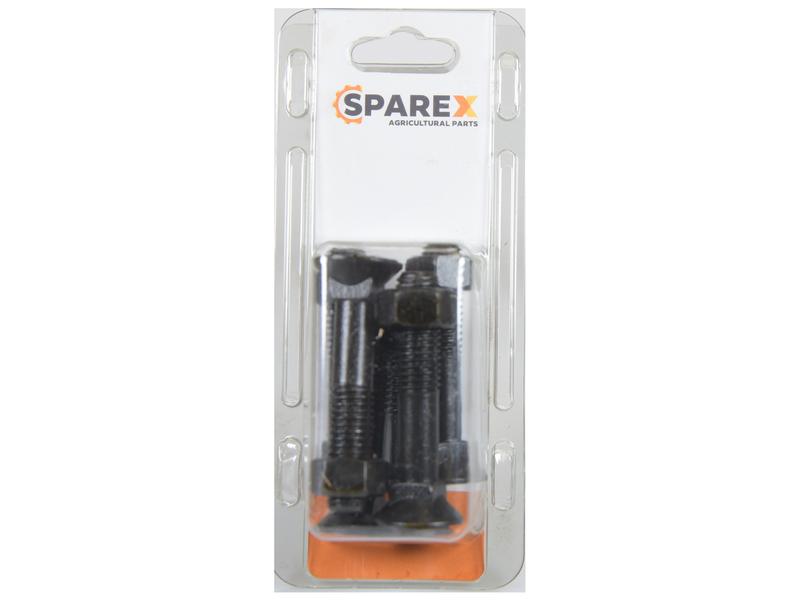 Sparex Agripak 6 pcs. Countersunk Bolt & Nut M12 x 60mm | S.172487 - Product Image 1