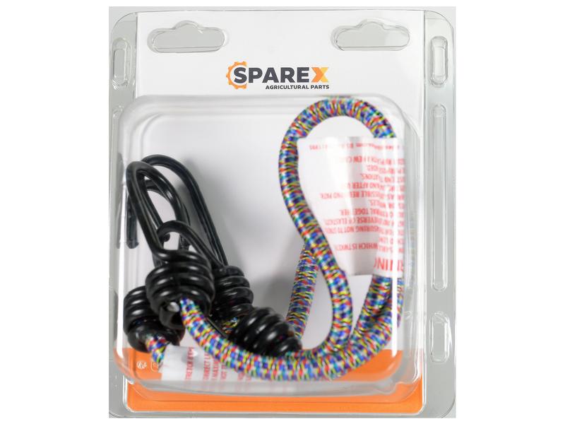 Sparex Agripak 2 pcs. Bungee Cord with Hook 8 x 460mm | S.172518 - Product Image 1
