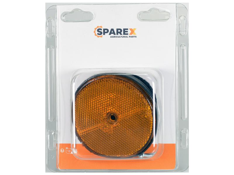 Sparex Agripak 2 pcs. Round Reflector Amber 86mm | S.172543 - Product Image 1
