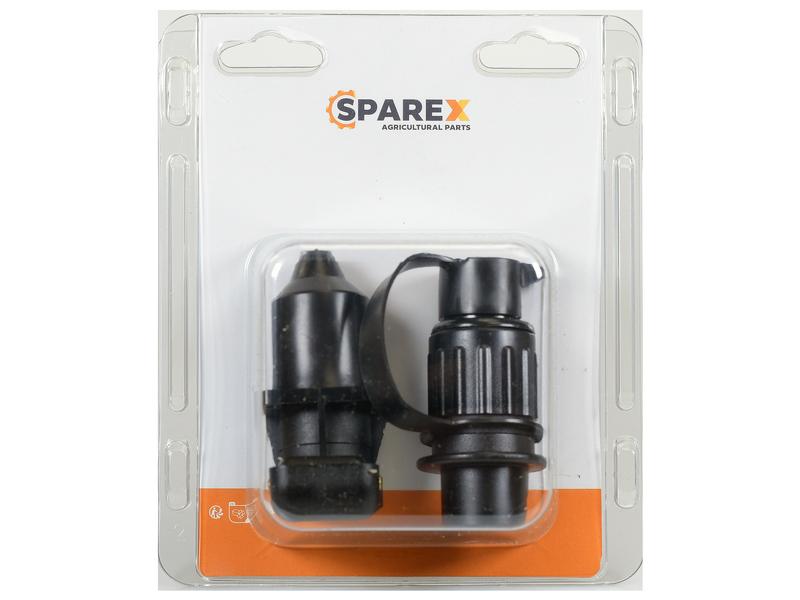 Sparex Agripak 2 pcs. 3 Pin Plug & Socket 4 Bolt Fixing | S.172741 - Product Image 1